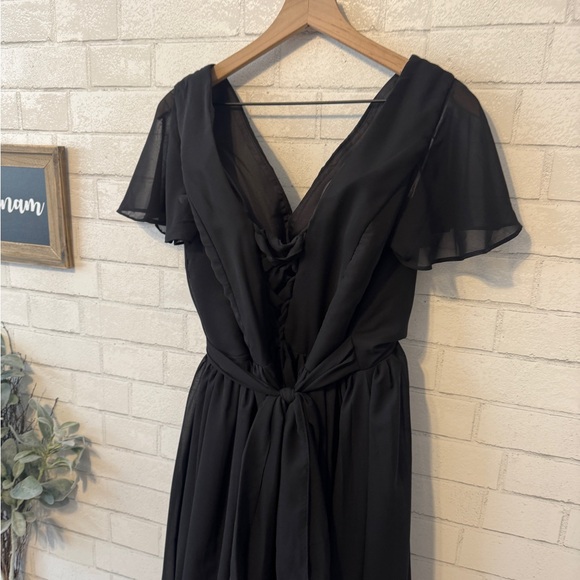 LOVEJOY Elegant Black Evening / Bridesmaid Dress - Picture 8 of 11